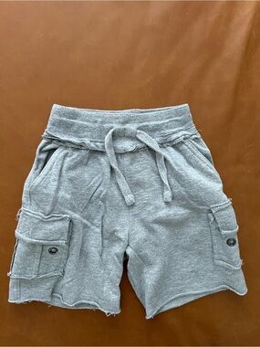 MISH Boys Grey Cargo Shorts, Size 4